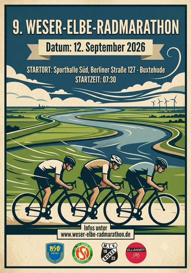Plakat Weser Elbe Radmarathon 09.26